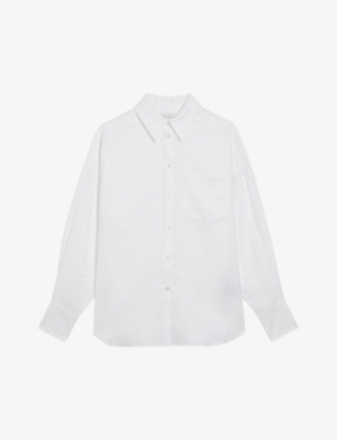TED BAKER: Toloca relaxed-fit long-sleeve linen shirt