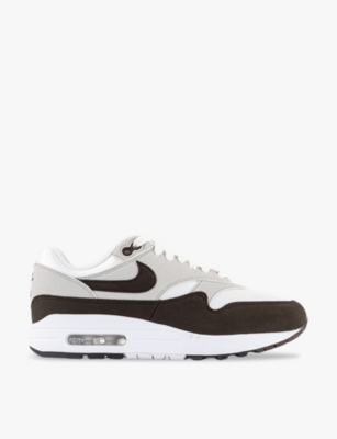 NIKE: Air Max 1 panelled leather mid-top trainers