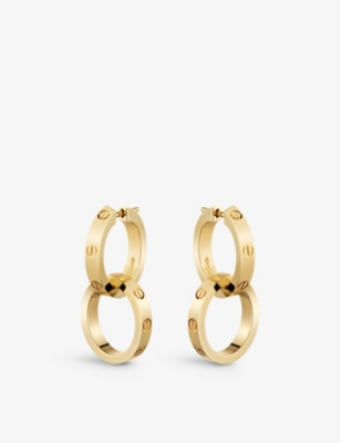 CARTIER: LOVE 18ct yellow-gold hoop earrings