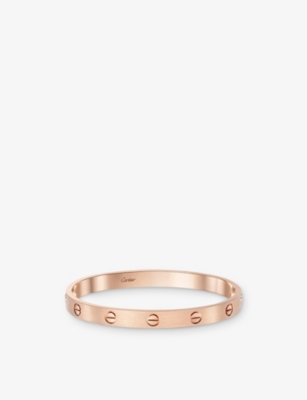 Shop Cartier Womens Rose Gold Love 18ct Rose-gold Bracelet