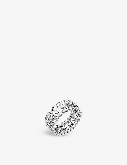 CARTIER: Broderie de Cartier 18ct white-gold and 2.43ct brilliant-cut diamond ring