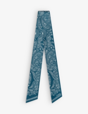 CARTIER: Double C de Cartier graphic-print silk-twill scarf
