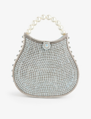 MAE CASSIDY: Nimmi Jewel Pearl metal top-handle bag
