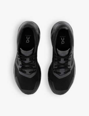 Shop On-running Women's Black Eclipse F Cloudpulse Cushioned-sole Mesh Low-top Trainers