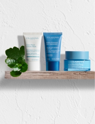 Shop Clarins Skin Experts Hydra-essentiel Gift Set