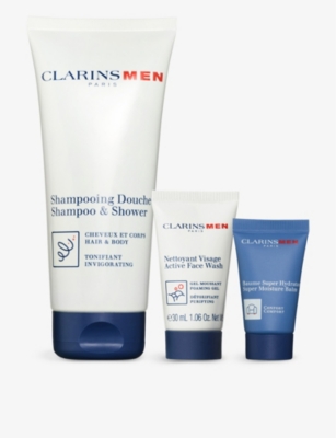 Shop Clarins 2024 Men Shampoo Set