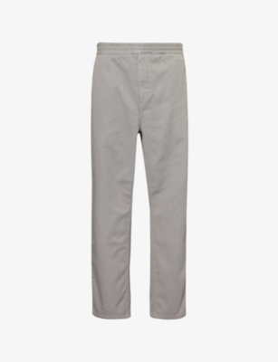 CARHARTT WIP: Flint elasticated-waist straight-leg cotton trousers