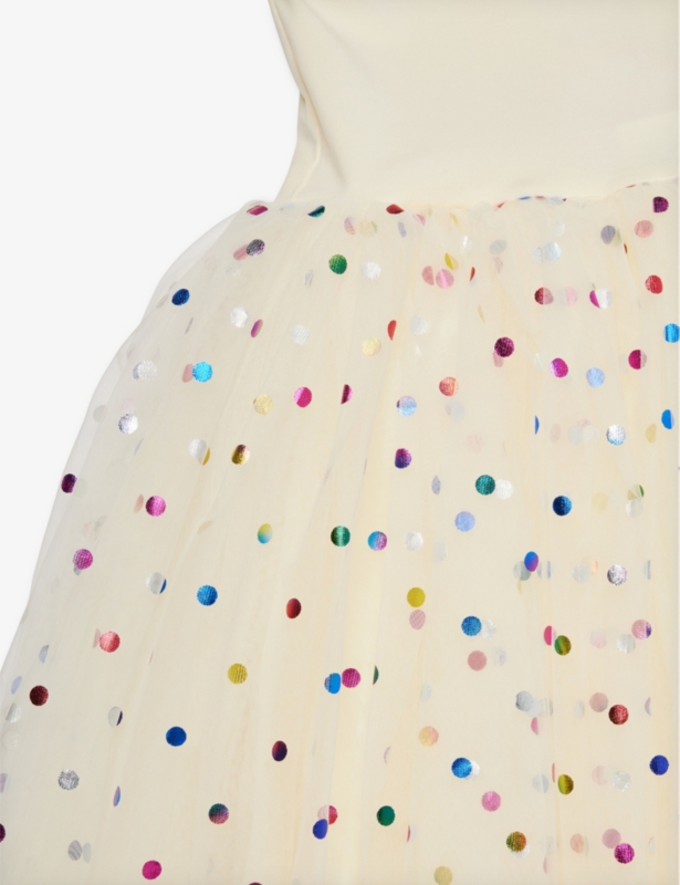 Polka-dot-print tutu cotton-blend dress 1-8 years