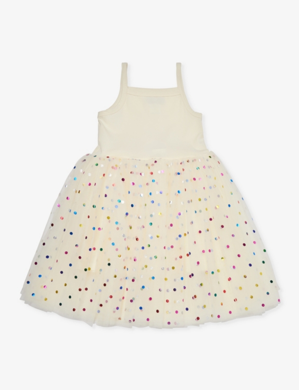 Polka-dot-print tutu cotton-blend dress 1-8 years
