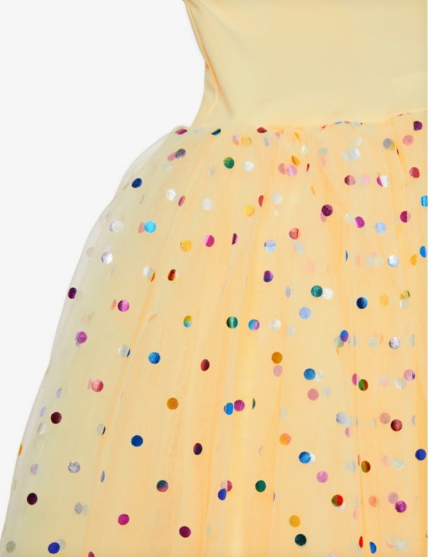 Polka-dot-print tutu cotton-blend dress 1-8 years