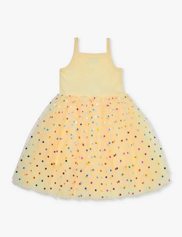 Polka-dot-print tutu cotton-blend dress 1-8 years