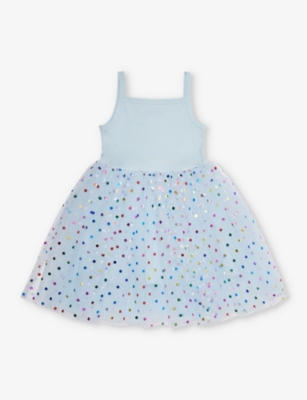 BOB & BLOSSOM: Polka-dot-print tutu cotton-blend dress 1-8 years