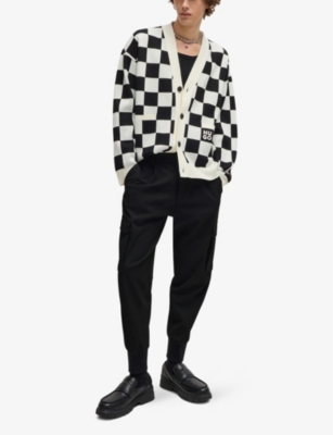 Hugo Boss Slim-fit Trousers In Stretch Gabardine In Black
