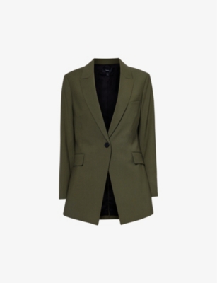 THEORY: Trace boxy-fit wool-blend blazer