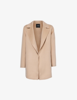 THEORY: Clairene boxy-fit wool and cashmere-blend jacket