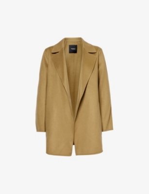 THEORY: Clairene boxy-fit wool and cashmere-blend jacket