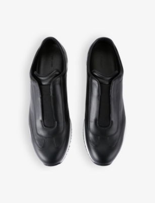 John Lobb Stylish Sneakers With Contrast Sole And Pull Tab In Black