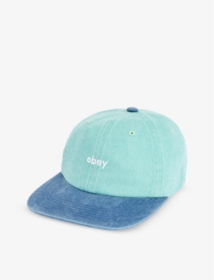 OBEY: Embroidered cotton-canvas baseball cap