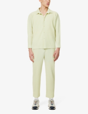 Shop Issey Miyake Ns Sour Green Mc November Long-sleeve Knitted T-shirt