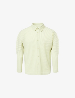 Shop Issey Miyake Ns Sour Green Mc November Long-sleeve Knitted T-shirt