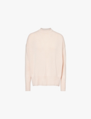 Jil Sander Womens Rose Round-neck Relaxed-fit Cashmere Jumper