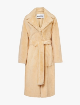 JIL SANDER: Notch-lapel regular-fit shearling coat
