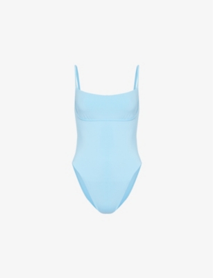 Monday Swimwear Womens Ibiza Blue Sausalito Stretch Recycled-nylon Swimsuit
