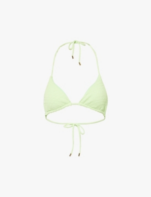 MONDAY SWIMWEAR: Palma crinkle-texture bikini top
