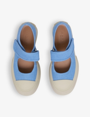 Marni Denim Sneakers In Blue