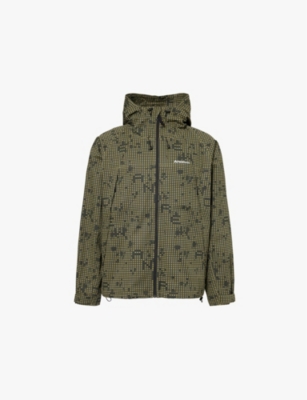 ANDREW: Night logo-print relaxed-fit camo cotton jacket