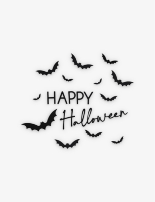 GINGER RAY: Happy Halloween door stickers pack of one