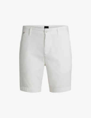 BOSS: Slip-Pocket Straight-Leg Slim-Fit Stretch-Cotton Shorts