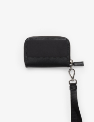 PRADA: Re-Nylon brand-plaque nylon and leather coin purse