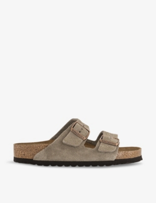 BIRKENSTOCK: Arizona double-strap suede sandals