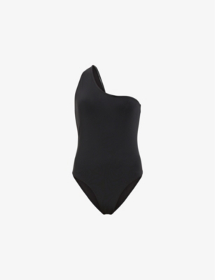 ALLSAINTS: Correl one-shoulder asymmetric swimsuit
