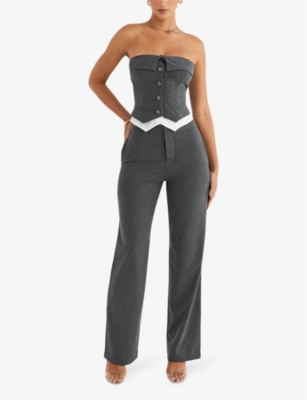 Mistress Rocks Low Rise Pants In Slate