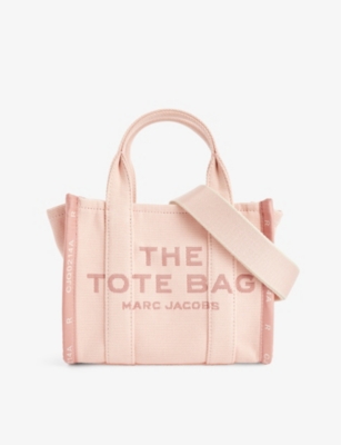 Marc Jacobs Womens Rose The Small Tote Cotton-blend Canvas Tote Bag In Metallic
