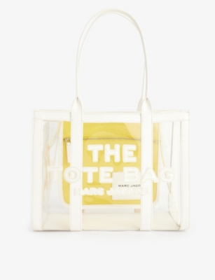 Shop Marc Jacobs Womens The Medium Tote Pvc Tote Bag White