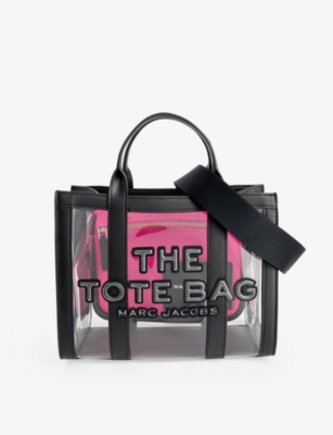 Shop Marc Jacobs Women's Black The Small Tote Pvc Tote Bag