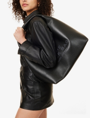 Shop Marc Jacobs Women's Black The Sack Leather Shoulder Bag