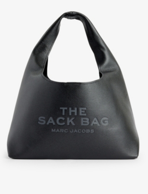 Shop Marc Jacobs Women's Black The Sack Leather Shoulder Bag