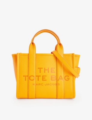 Shop Marc Jacobs Womens The Small Tote Leather Tote Bag Tangerine