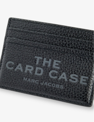 Marc Jacobs Womens Black The Card Case Leather Card Case In Black