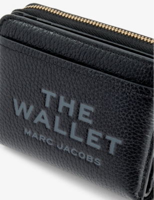 Marc Jacobs Womens Black The Mini Compact Leather Wallet In Black