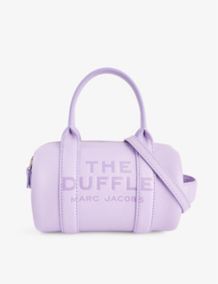 Marc Jacobs Womens Wisteria The Mini Duffle Leather Crossbody Bag In Burgundy