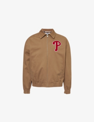 NEW ERA: Phillies letter-embroidered regular-fit stretch-woven jacket