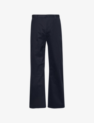 NEW ERA: High-rise relaxed-fit stretch-woven trousers