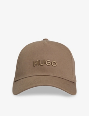 HUGO: Curved-Peak Brand-Embroidery Cotton Cap
