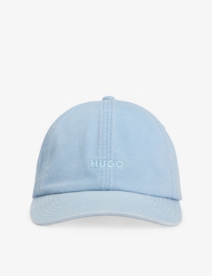 HUGO: Curved-Peak Brand-Embroidery Cotton Cap