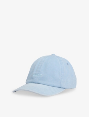 HUGO: Curved-Peak Brand-Embroidery Cotton Cap